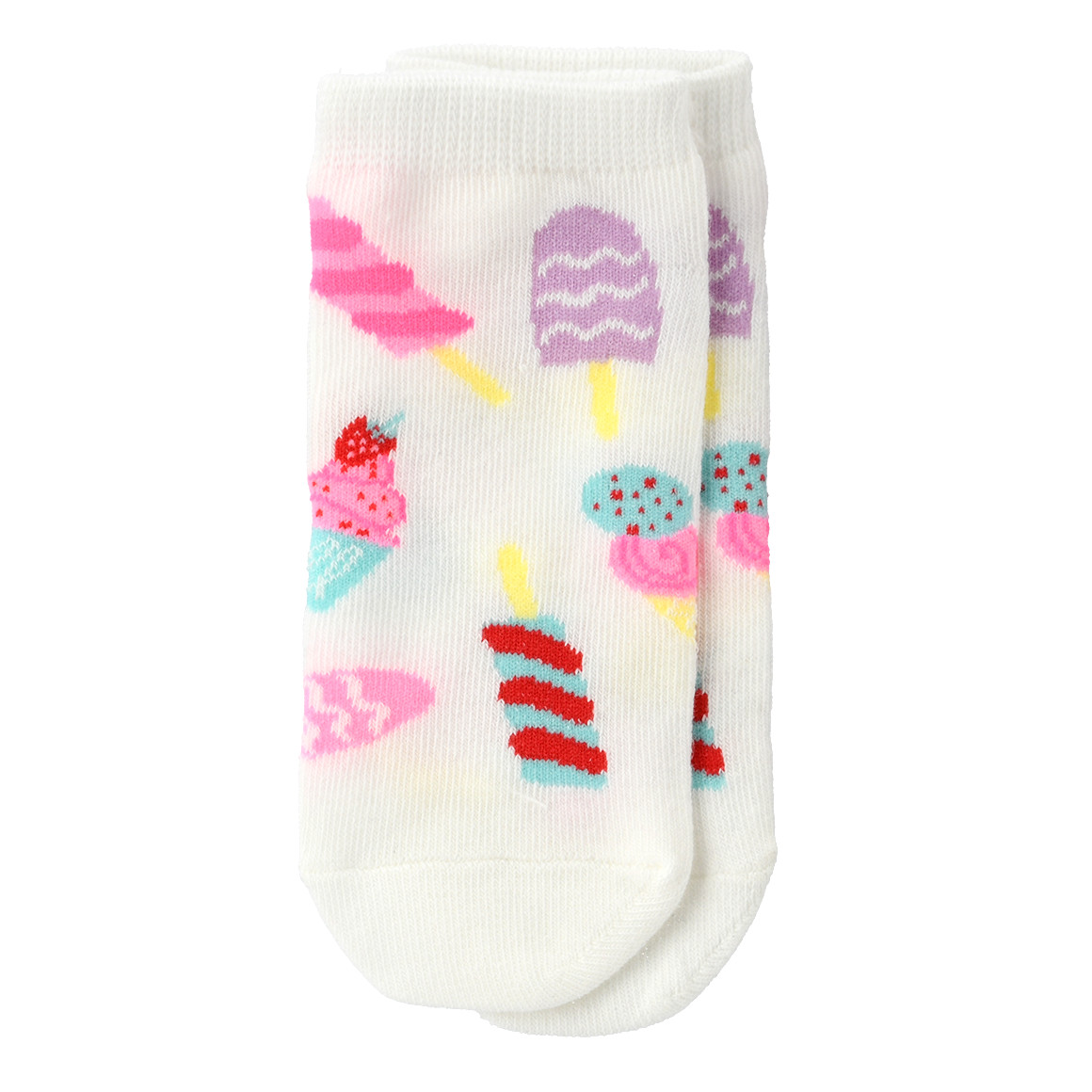 Famy 5 Paar Mädchen Sneaker-Socken im Set rosa / helltürkis / weiss