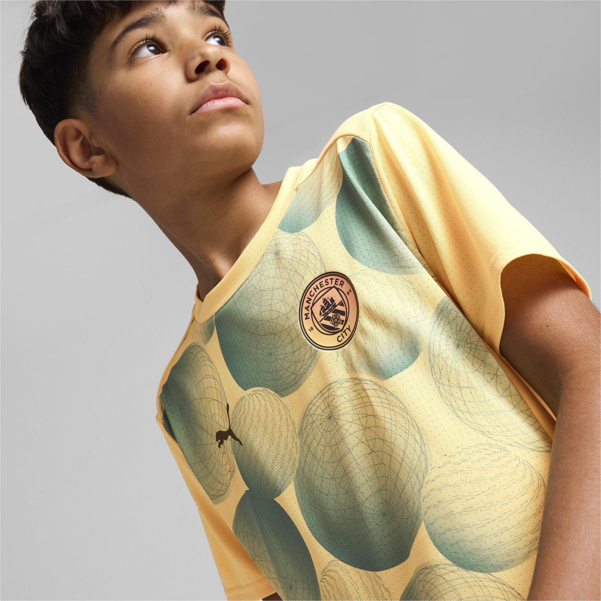 Puma MCFC Prematch SS Jersey Jr