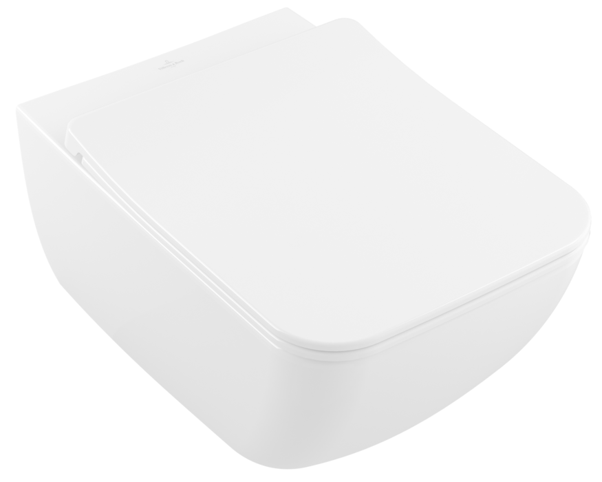 Villeroy & Boch Venticello randloos toilet en slimseat toiletzitting wit glans