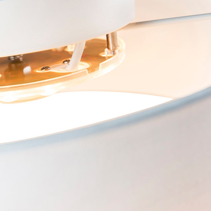 Plafondlamp wit 40 cm incl. LED - Drum LED