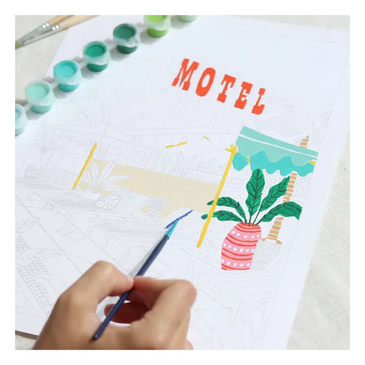 La Petite Épicerie Kit de peinture au numéro - The Motel Pool