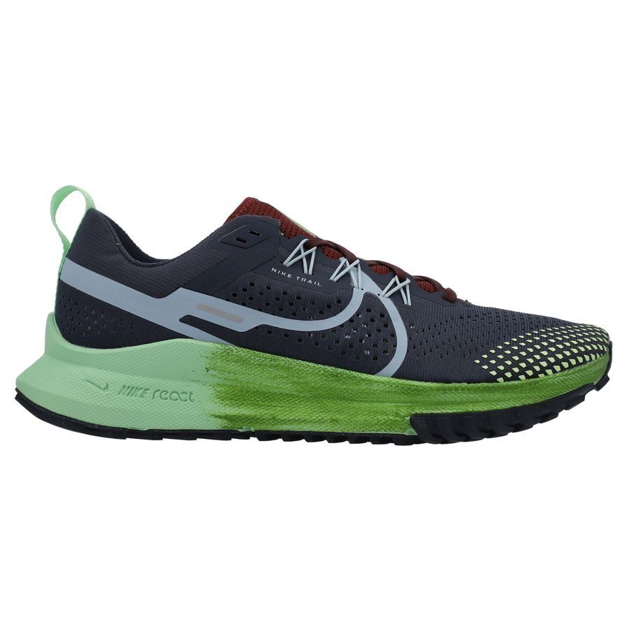 Nike Chaussures de Running React Pegasus Trail 4 - Bleu Marine/Vert Femme
