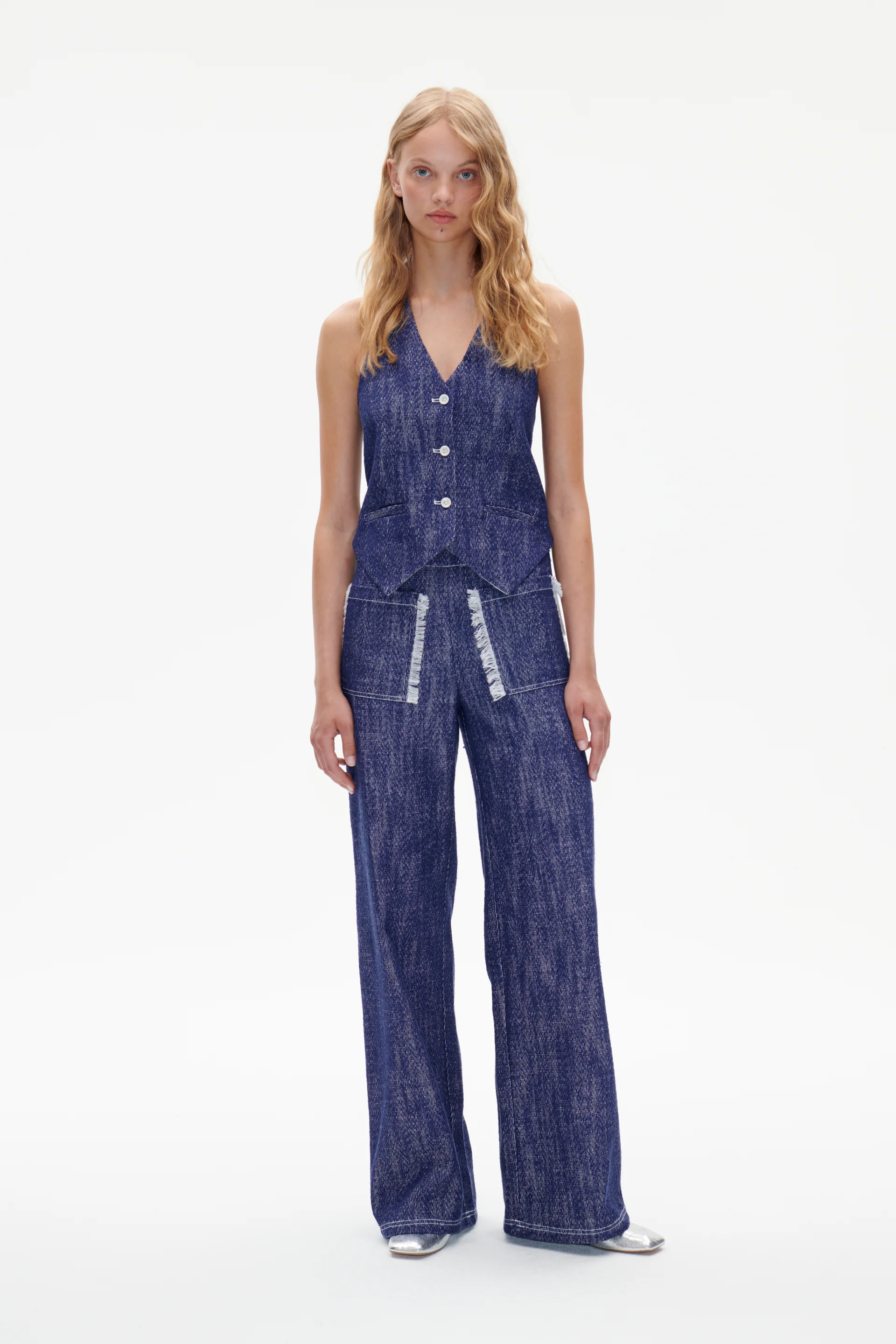 Baum und Pferdgarten  Nula wide leg jeans - Ocean Cavern
