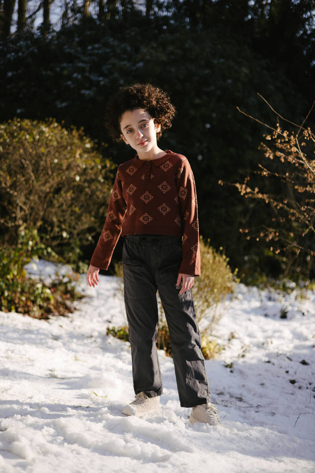 LEVV broek NURI donkergrijs
