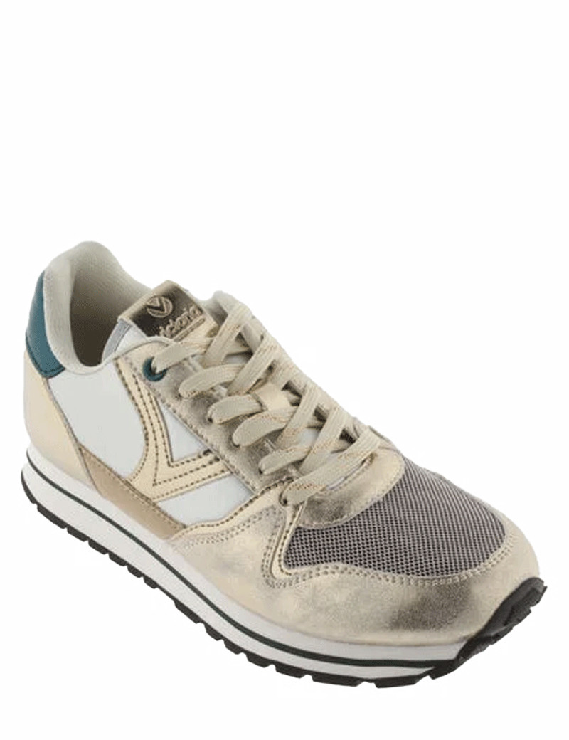 VICTORIA BASKETS RUNNING GLITTER PLATINO LOGO V