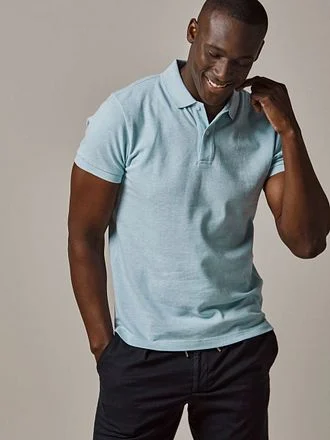 Profuomo Piqué Poloshirt Aqua Blauw PPWD10019N-O kopen