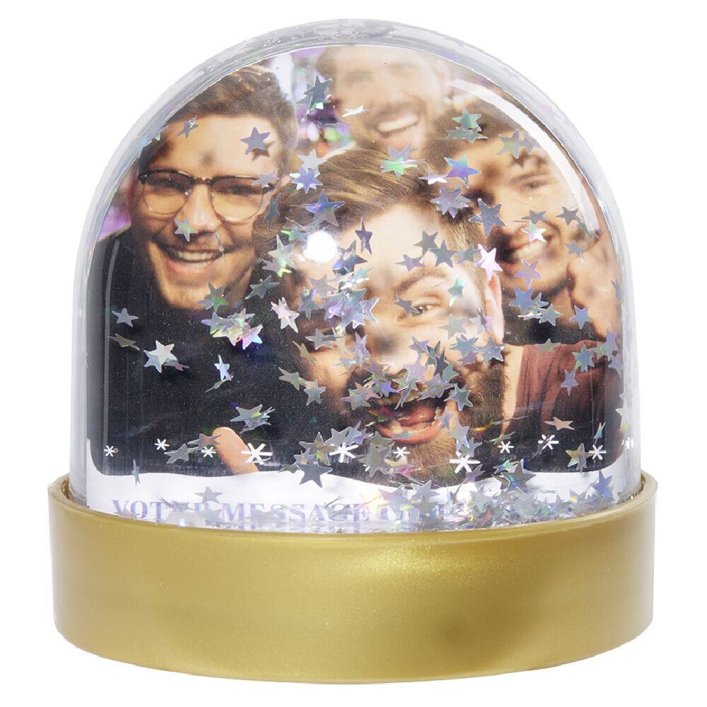 Bougie parfumée Sérénité couvercle boule à neige personnalisable violet