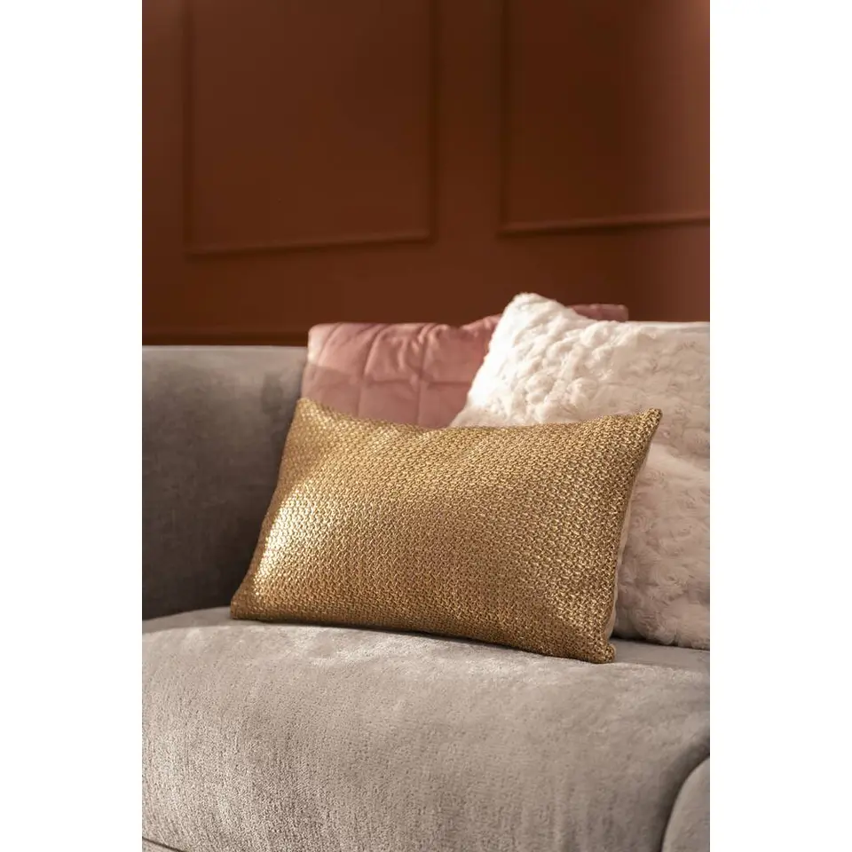 Sierkussen Yasmin - goud - 30x50 cm