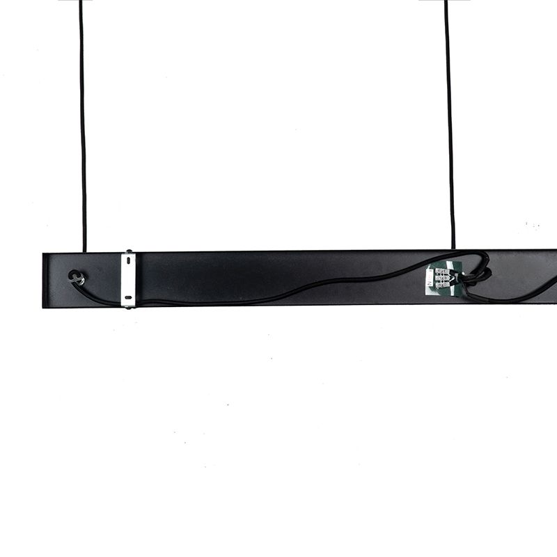 Smart hanglamp zwart met goud 3-lichts incl. Wifi A60 - Magnax