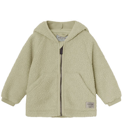 Mini A Ture Fleecejacke - Teddy - MatLiff - Elm Green