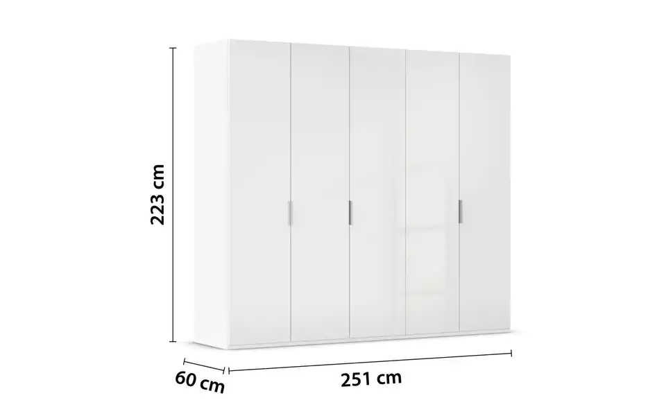Drehtürenschrank Fifty 251 cm 5 Stück