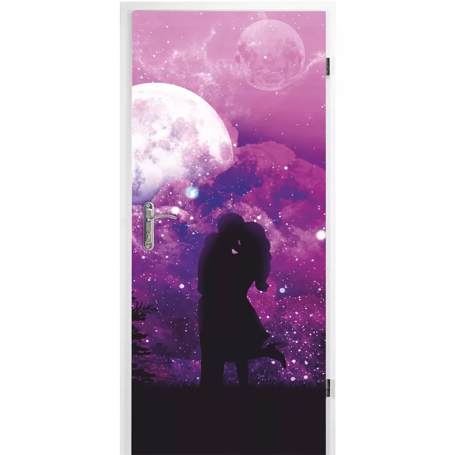 Nikima Türbild TB-17 selbstklebendes Türbild – Küche 0,9 x 2 m - Türtapete bunt