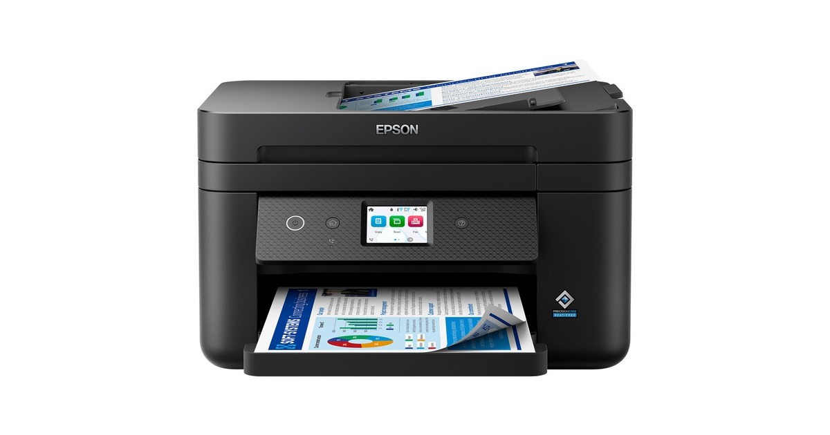 EpsonWorkForce WF-2960DWF all-in-one inkjetprinter met faxfunctie  (Zwart, Scannen, Kopiëren, Faxen, LAN, Wi-Fi)
