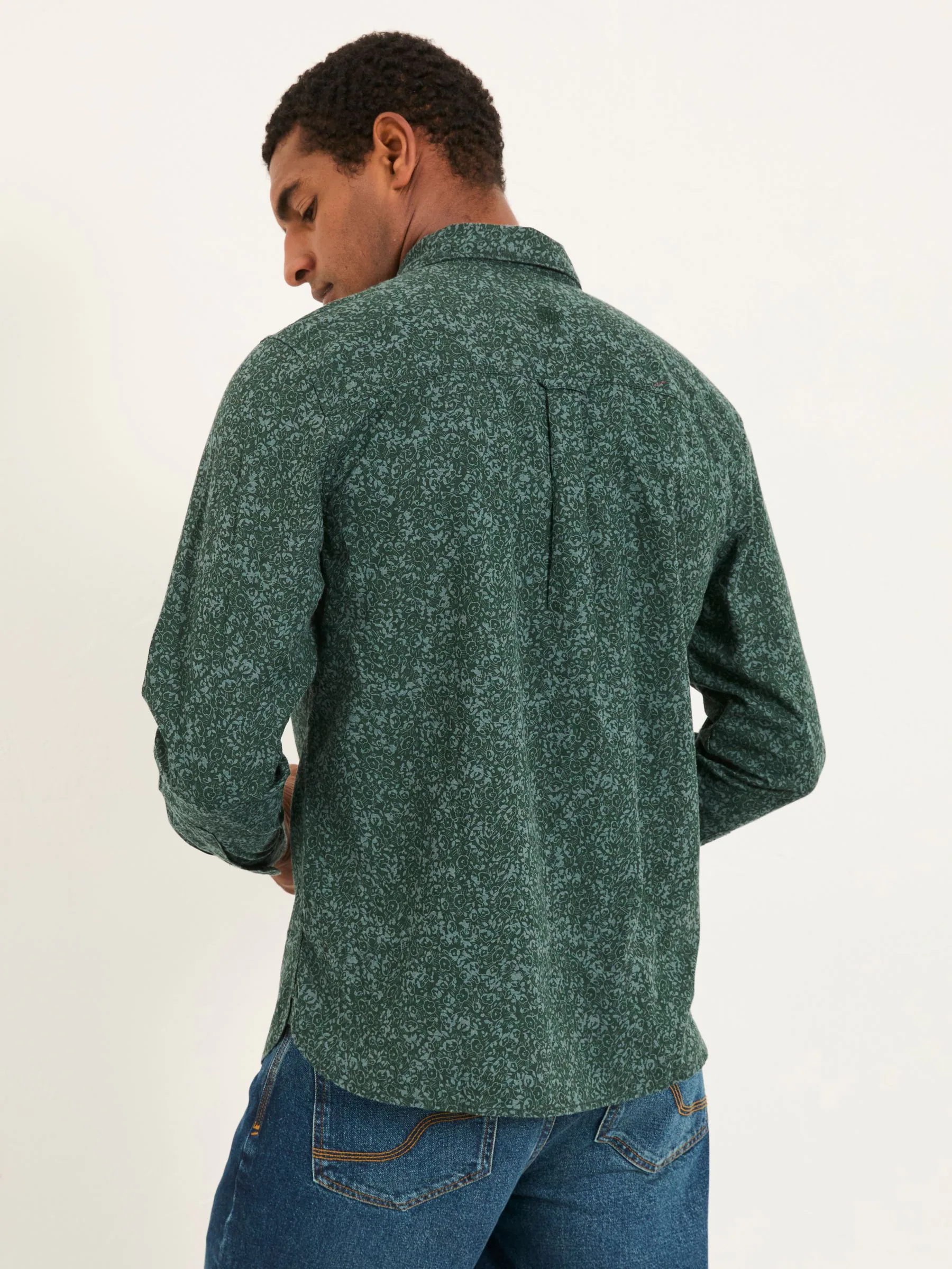 FatFace Long Sleeve Floral Print Shirt