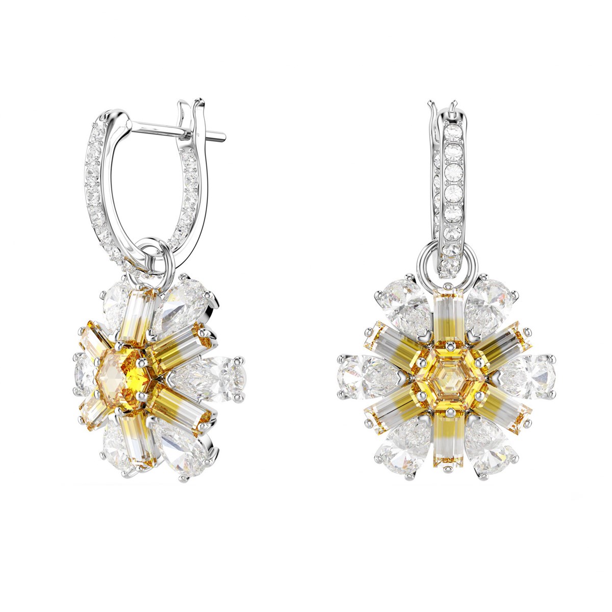 Boucles d'oreilles Swarovski Idyllia fleur jaune