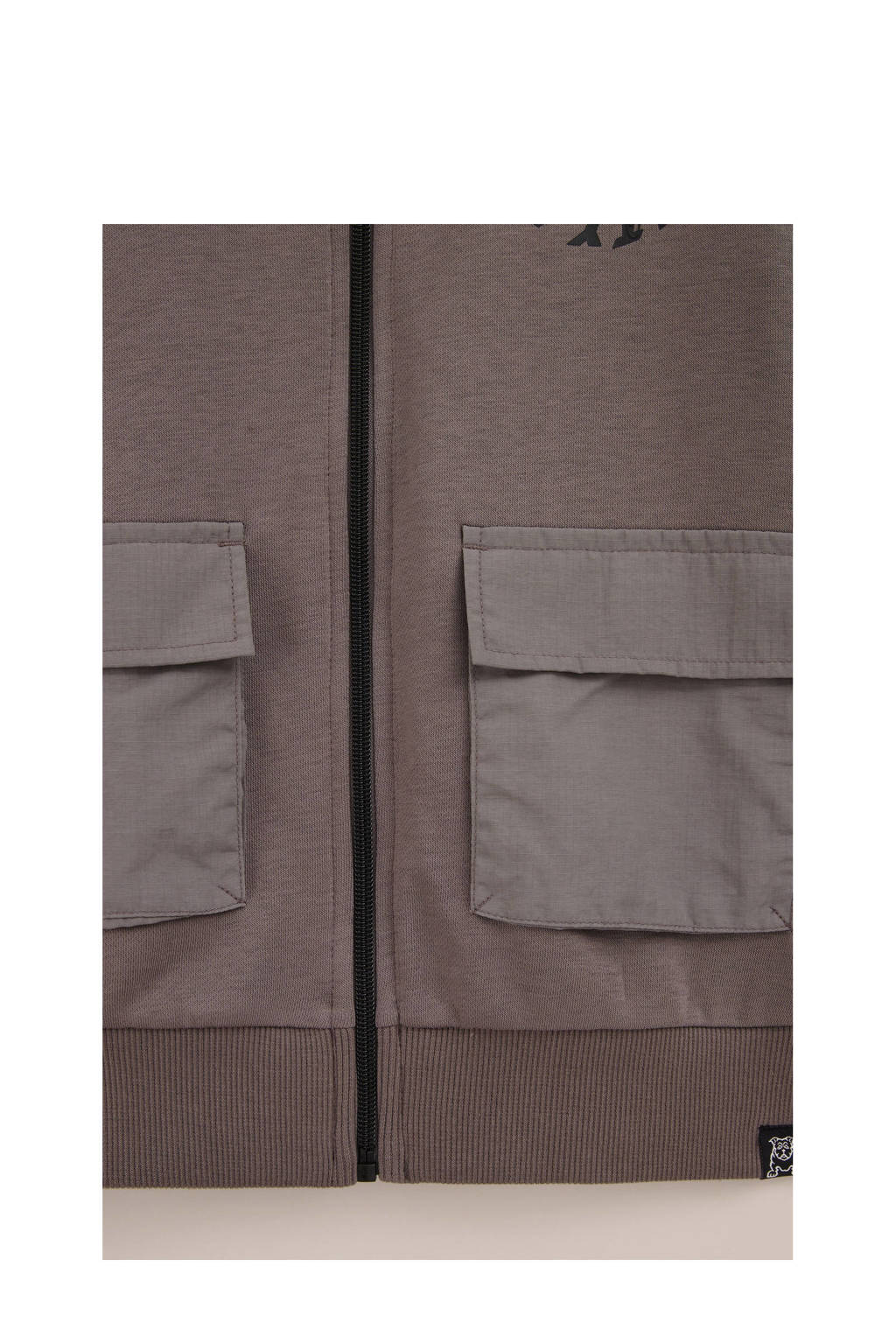 WE Fashion sweatvest grijs