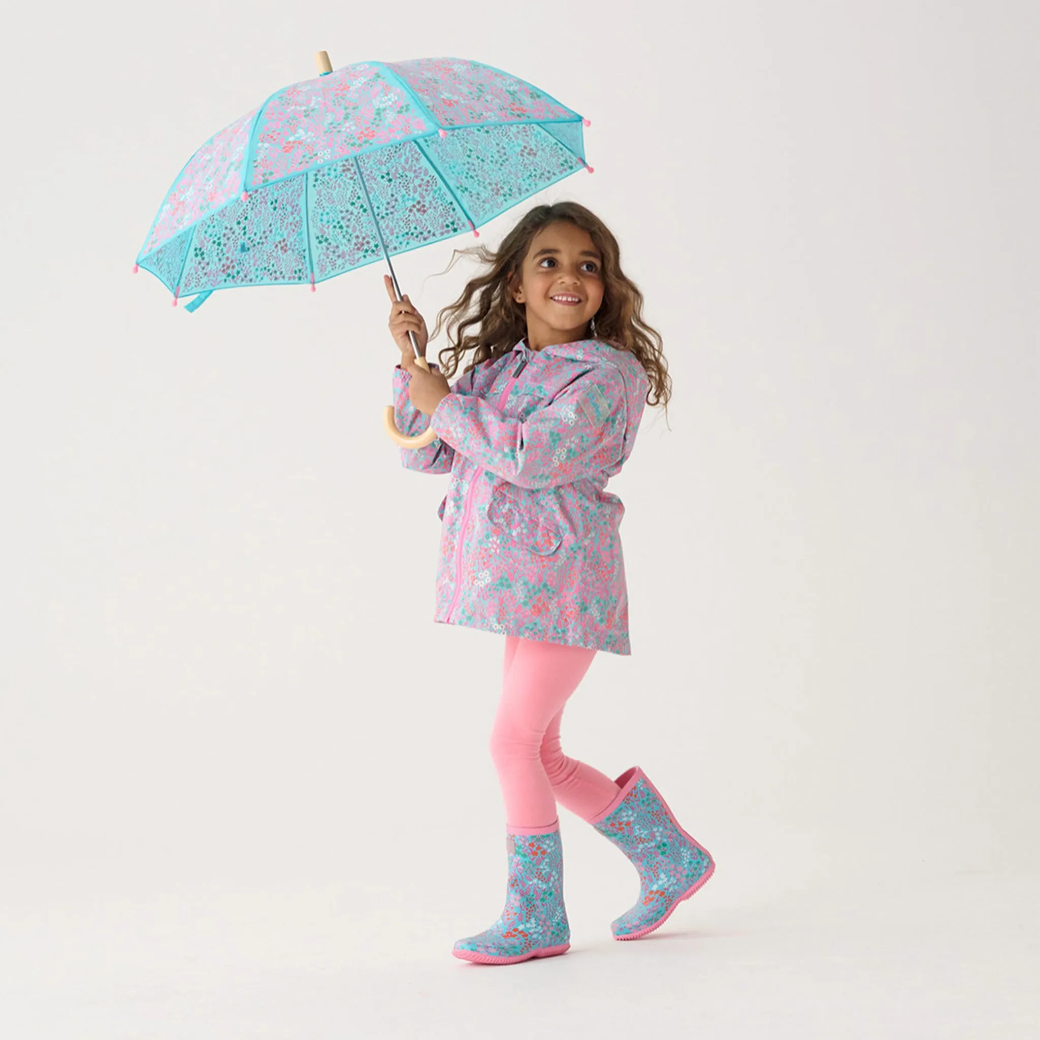Hatley Botte de Pluie Pliable Florale Pointures 6-2