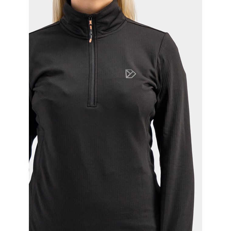 Didriksons Kajsa Wns Halfzip Black