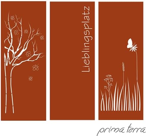 prima terra Deko- und Sichtschutzelement Edelrost Pusteblume Erweiterung H=158cm B=60cm