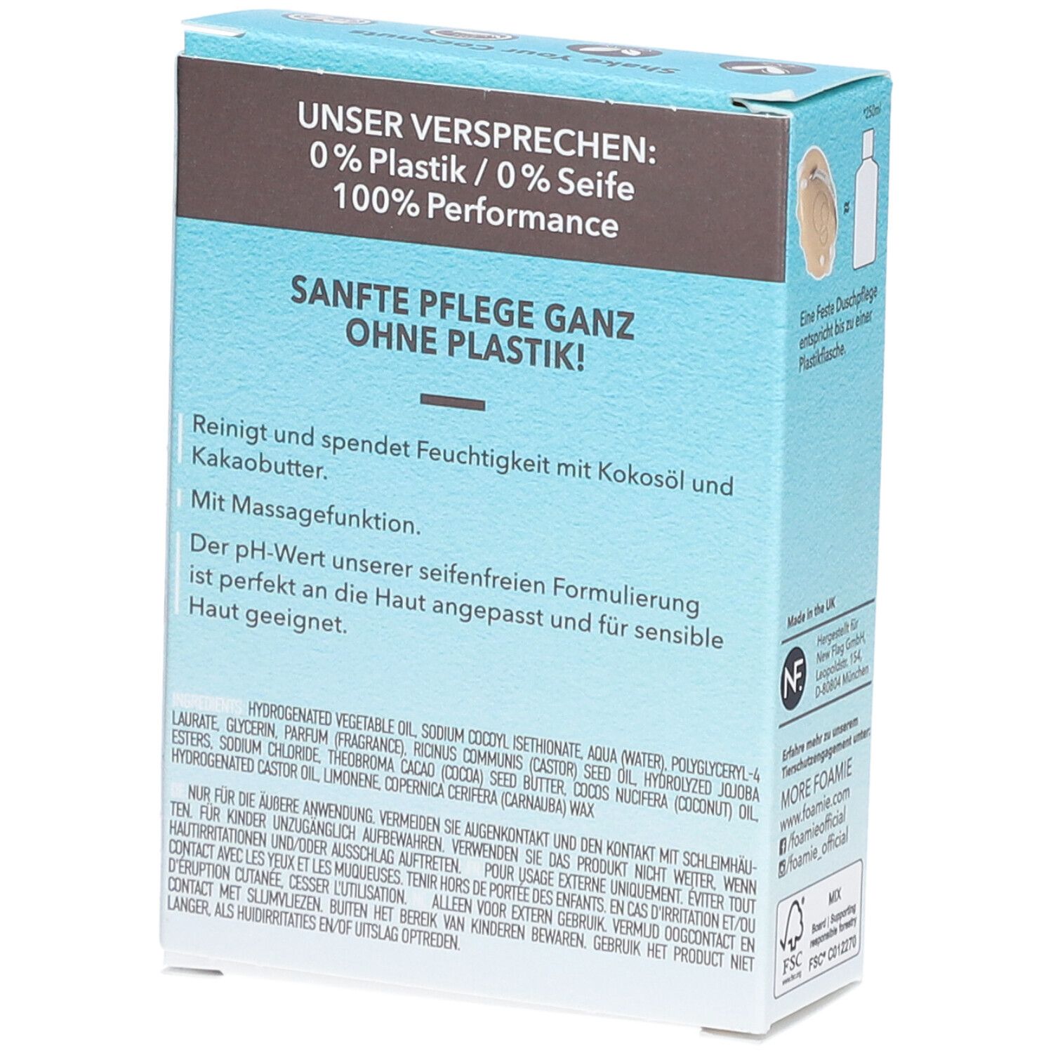 FOAMIE® Feste Duschpflege Kokosnussöl