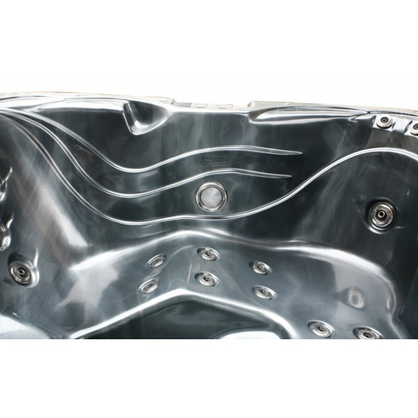 Badstuber Tahiti outdoor whirlpool 3 persoons parelgrijs