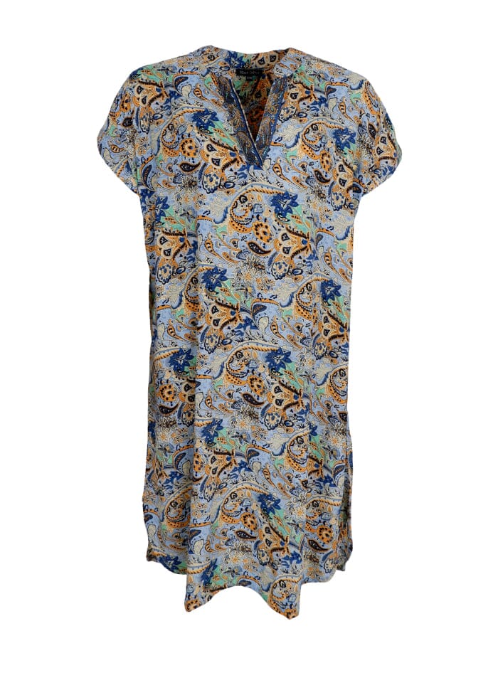 Black Colour Bcluna Andrea S/S Dress botanical blue