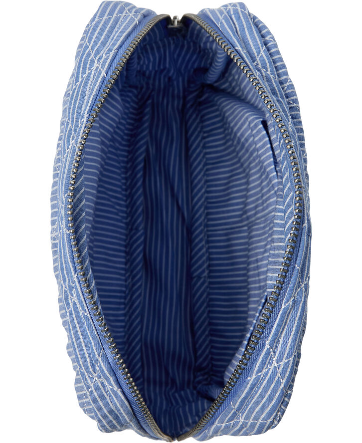 Magasin du Nord Collection Moira 3 G make up bag Bright Blue Stripe