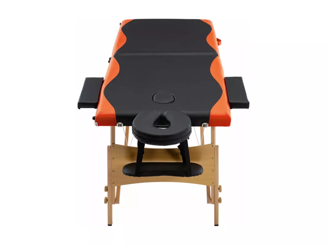 Table de massage pliable bois marron 191 x 70 x 59 cm 02_0001815