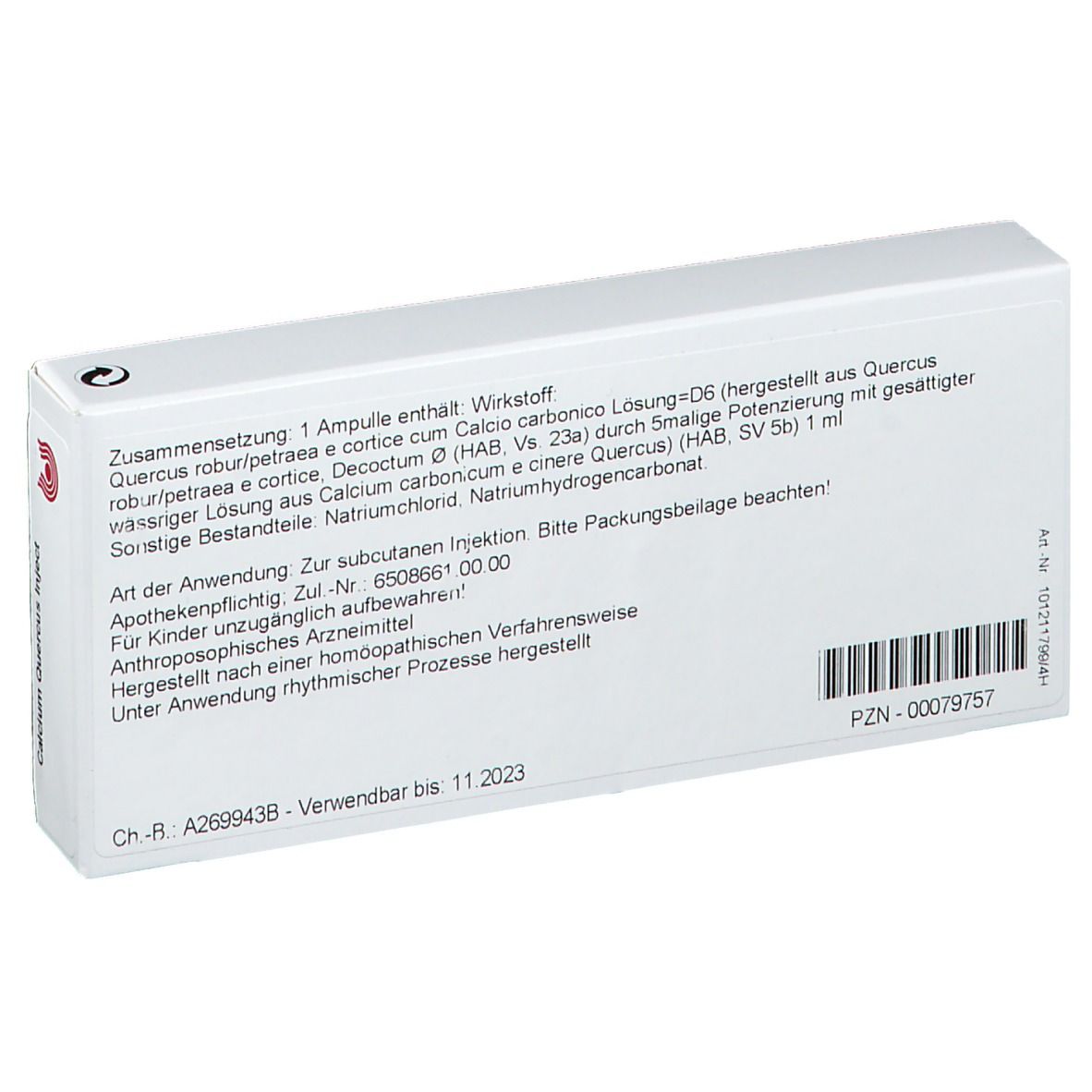 WALA® Calcium Quercus Inject Amp.