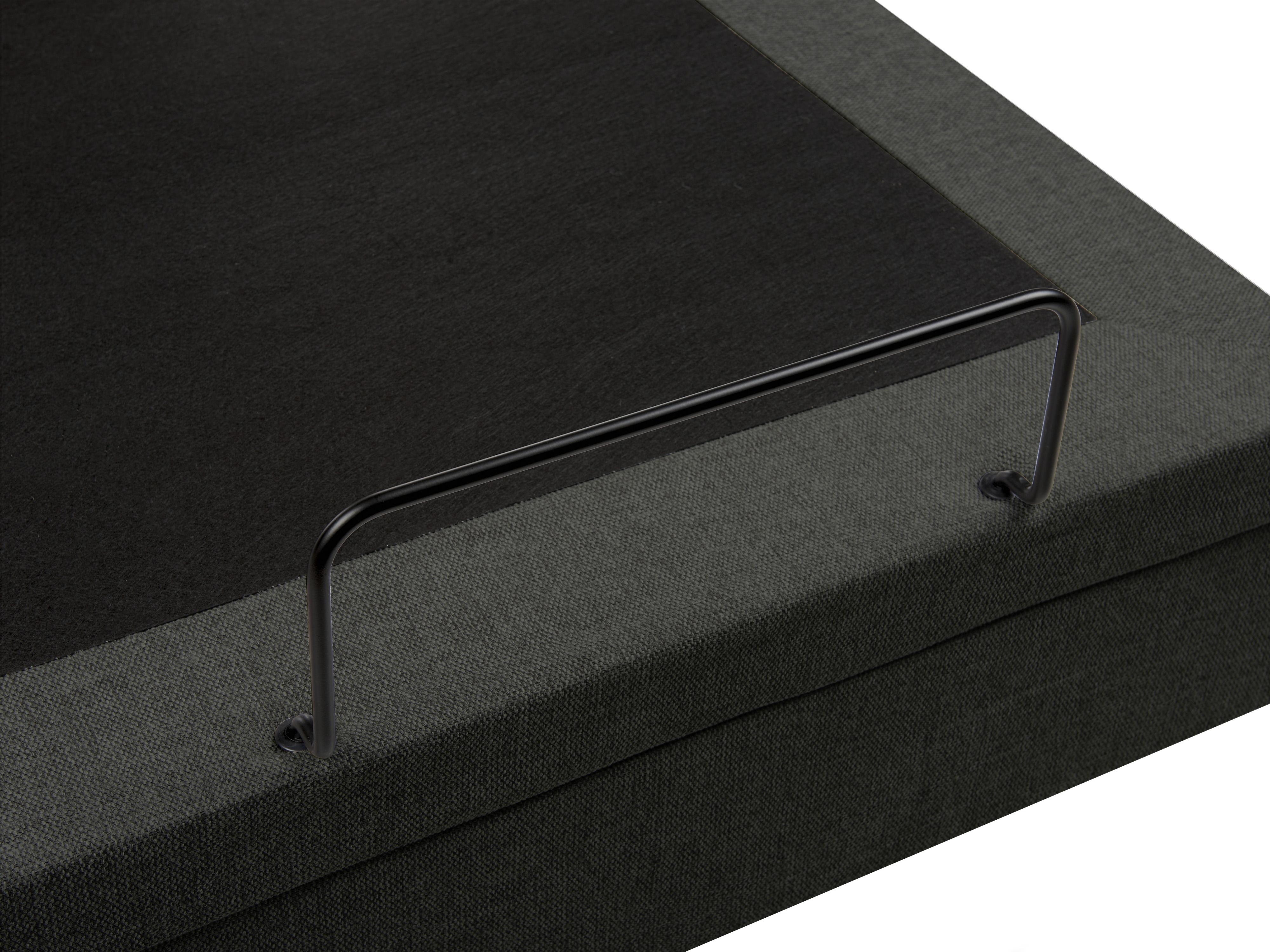 Verstelbaar bed Stof CASTELLAN 90 x 200 cm Donkergrijs