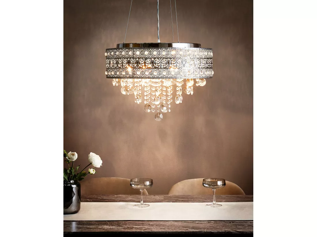 Lustre BARBEIRA Cristal Argenté