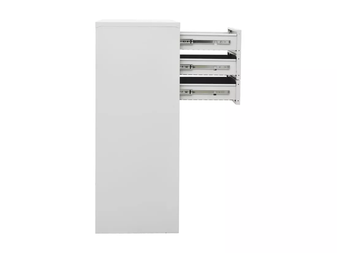 Armoire de bureau Gris clair 90x40x102 cm Acier