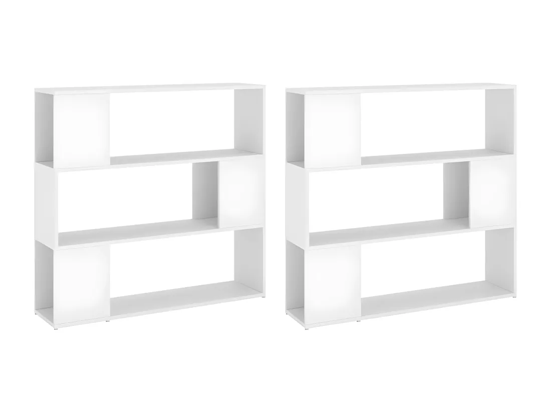 Bibliothèque/Séparateur de pièce Blanc 100x24x188 cm