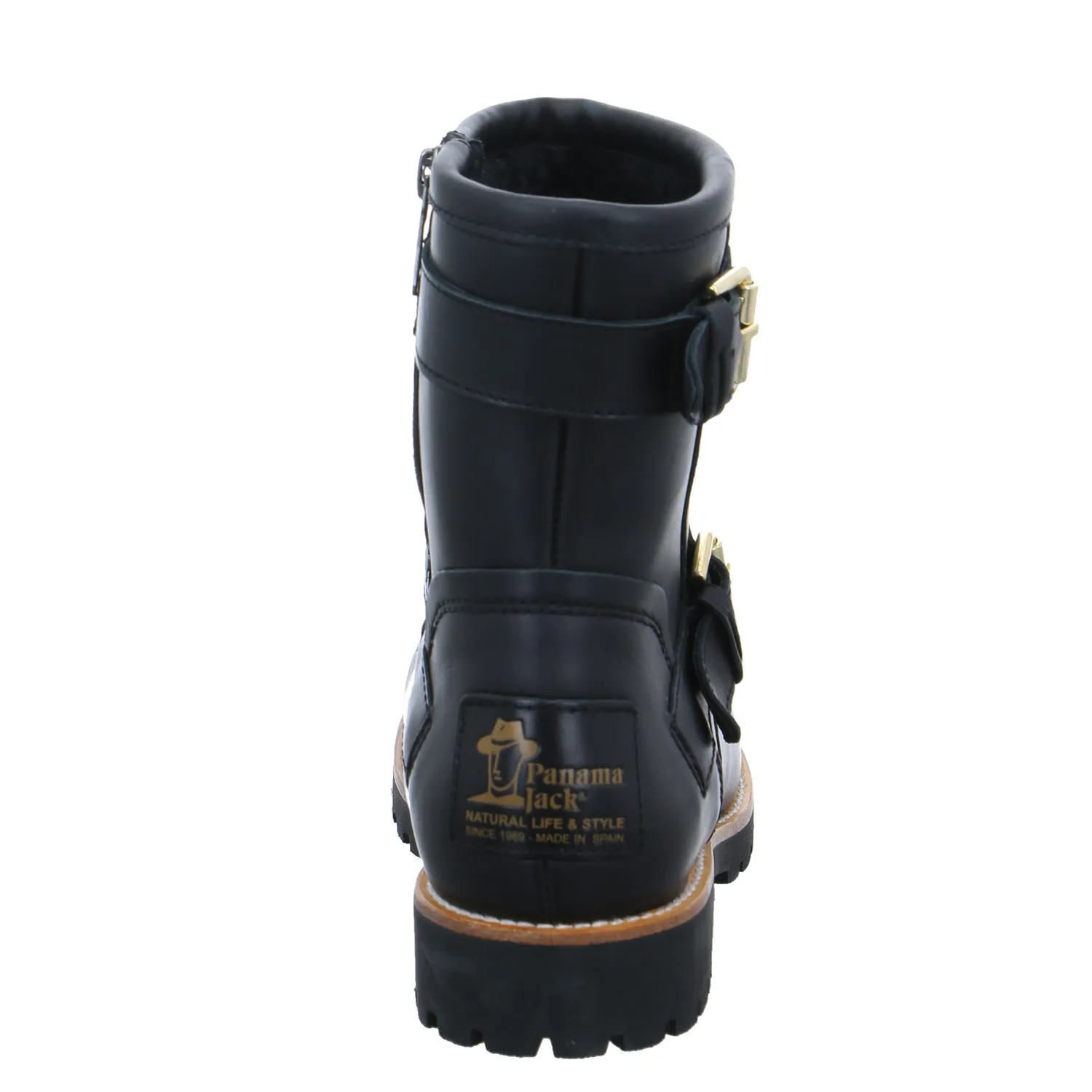 PANAMA JACK Boot Schwarz Leder  mit Lammfell - Innenfutter