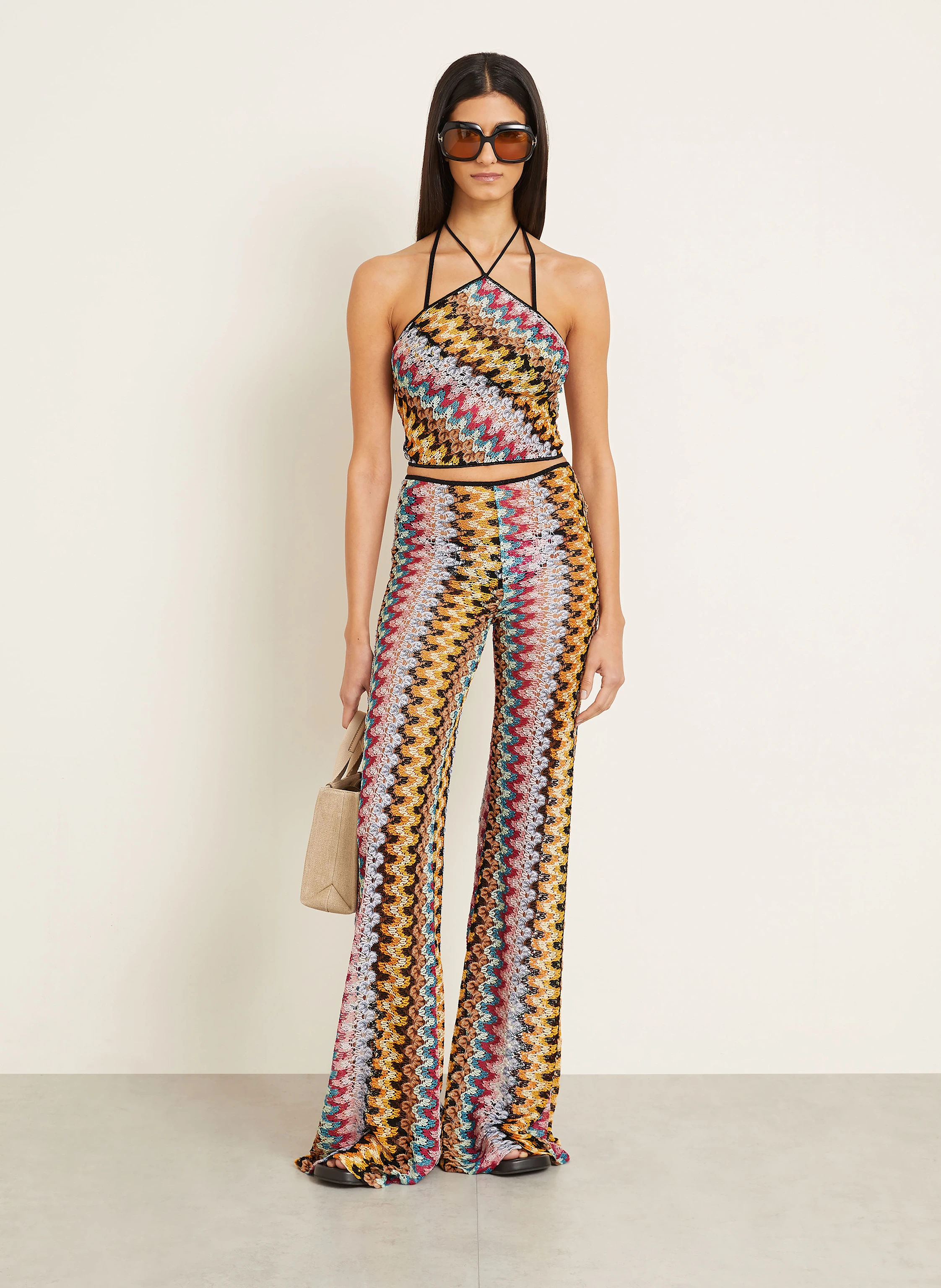 MISSONI Häkelhose mit Glitzergarn