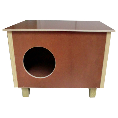 Elmato Katzenhaus Outdoor braun 60x40cm