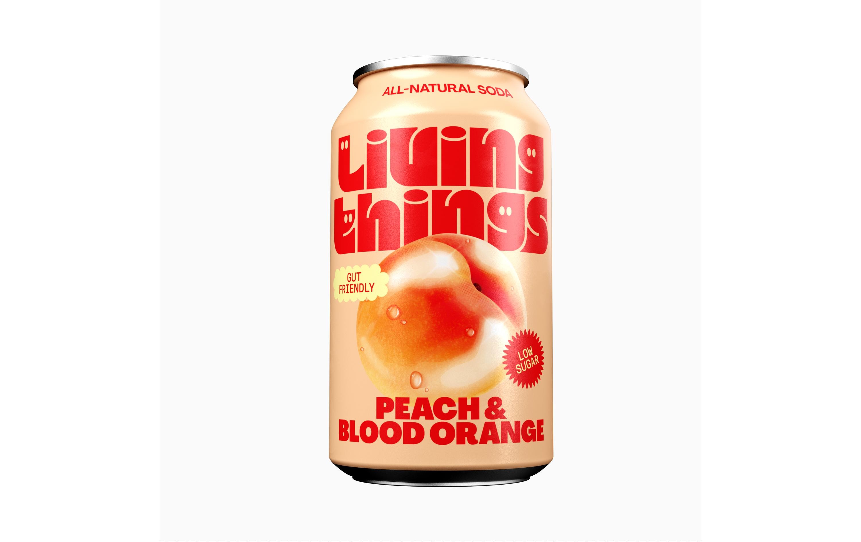 Soft-Drinks Peach & Blood Orange 12 x 0.33 lNatürliche, leicht sprudelnde präbiotische Limonade