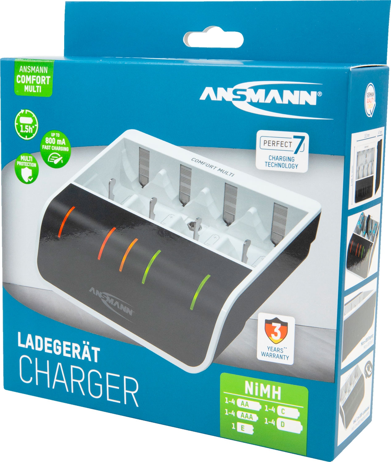 Ansmann Comfort Multi Akku-Ladegerät 1,2 V