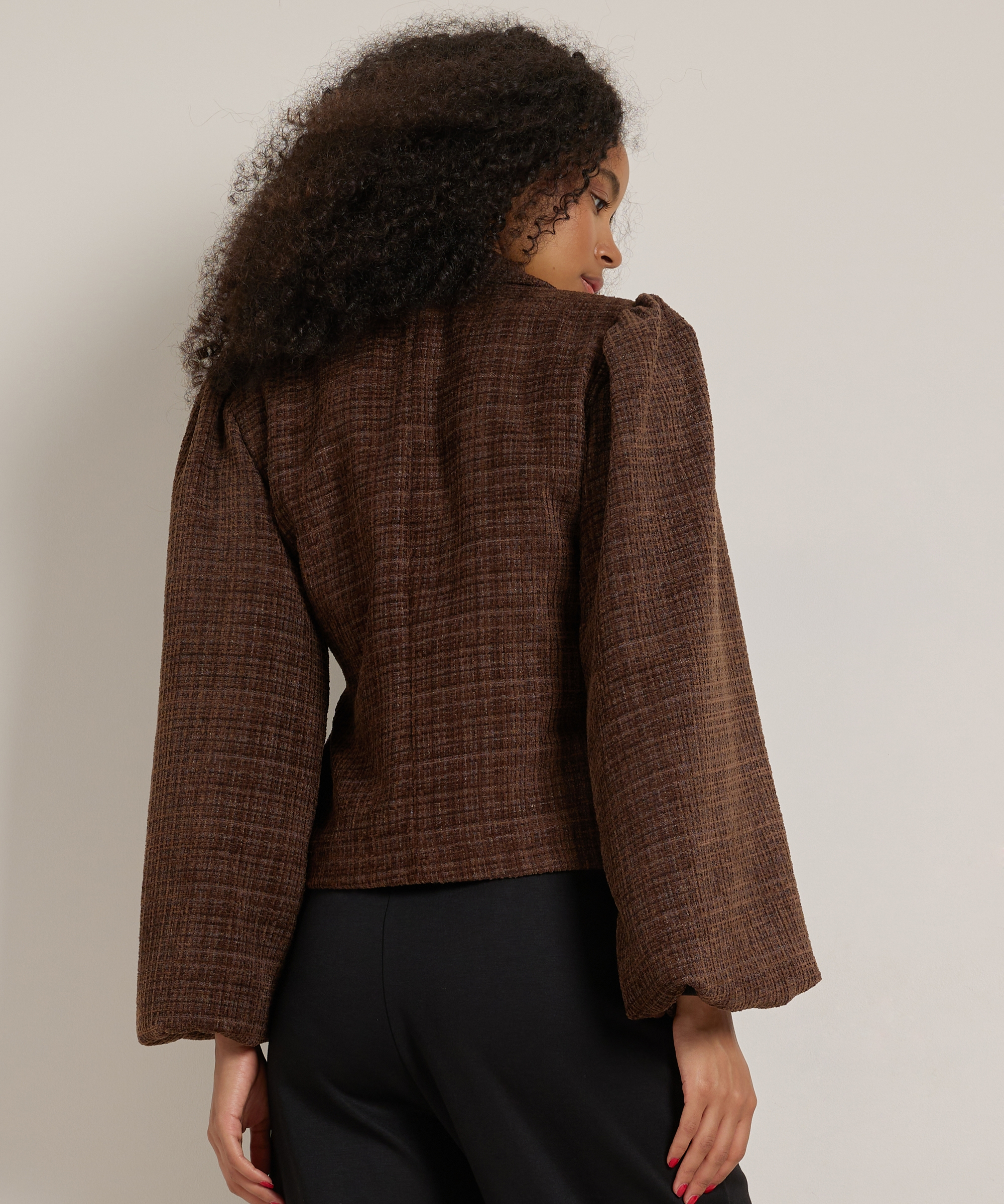overslag blazer boucle