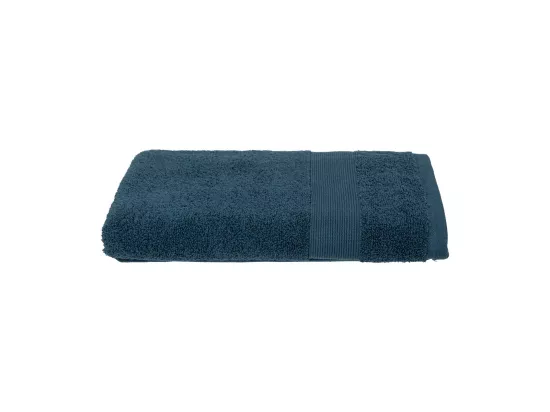 Drap de bain en Coton Bleu Egéen tissu éponge 70 x 130 cm