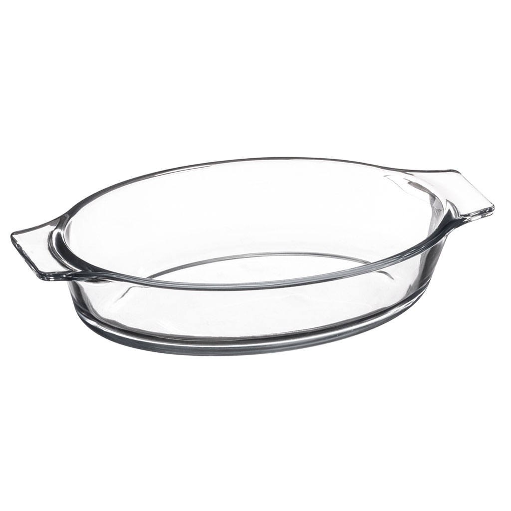 Mini plat ovale four verre 20x11cm