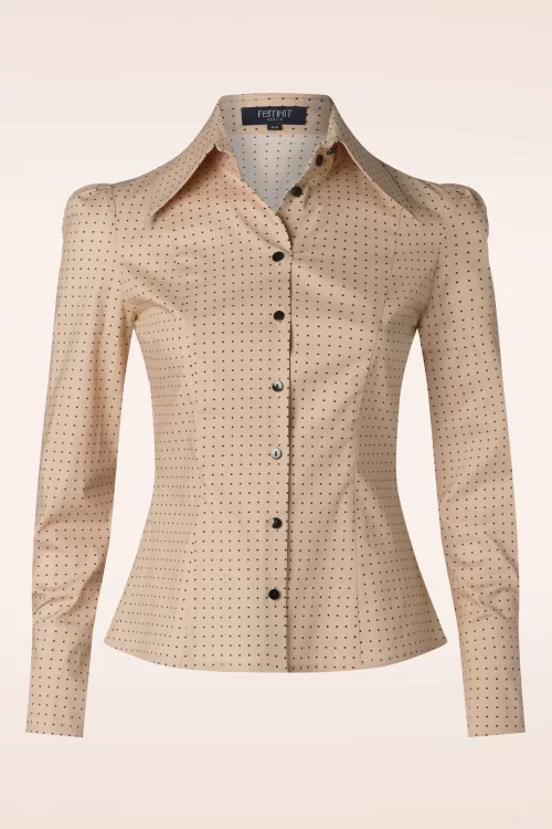 Femkit Agnes Blouse in Licht Perzik