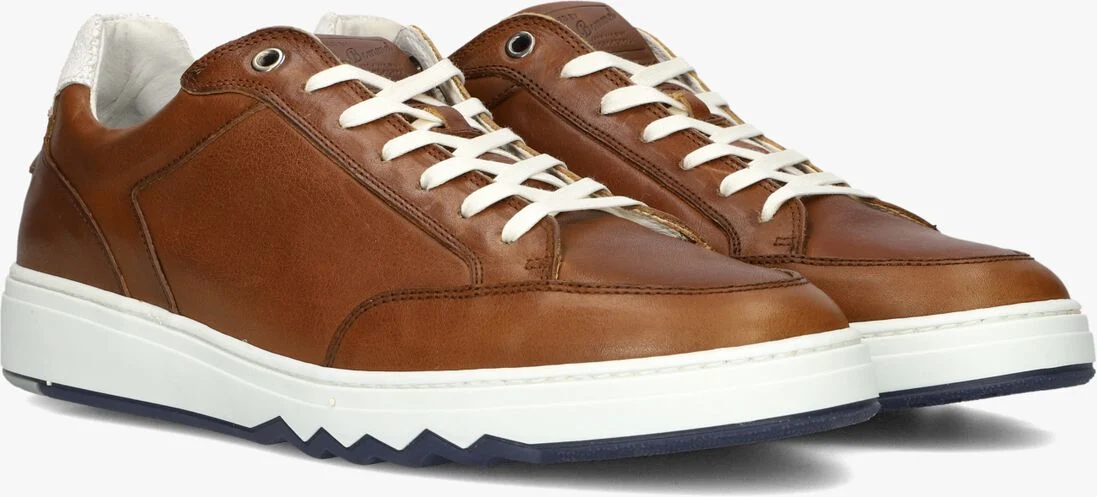 FLORIS VAN BOMMEL cognac floris van bommel lage sneakers sfm-10183