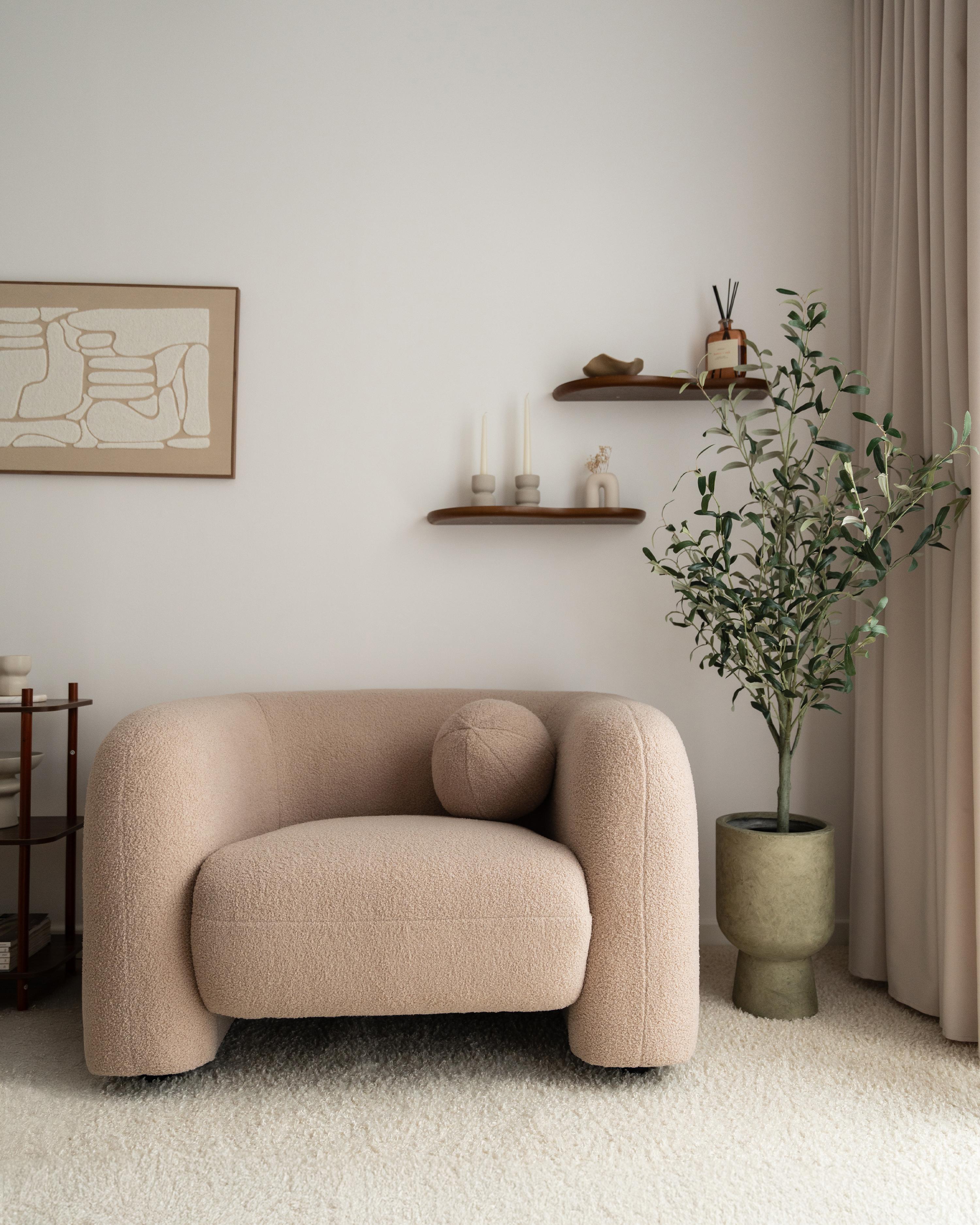 Bankenset 5-zits LEIREN Bouclé Beige