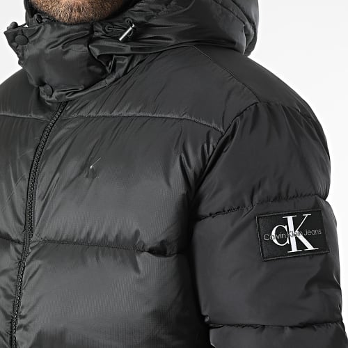 Doudoune Capuche Mix Media Puffer 3707 Noir