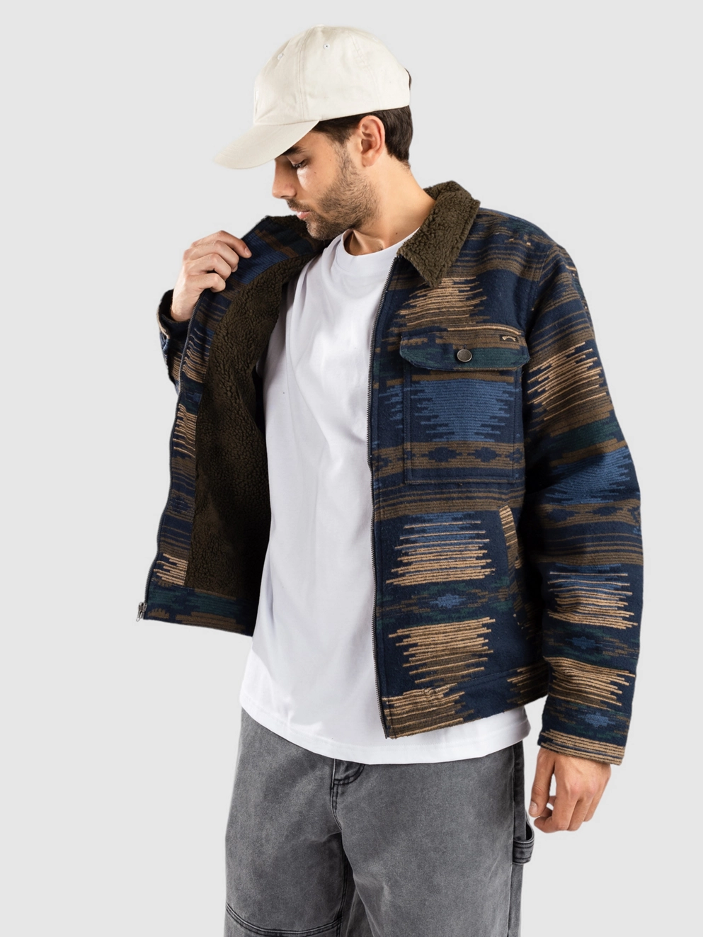 Billabong Barlow Sherpa Jacket navy