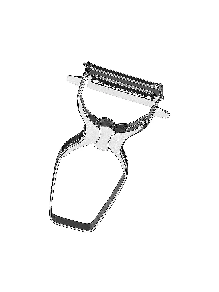 KÜCHENPROFI Gemüseschäler 2in1 silber