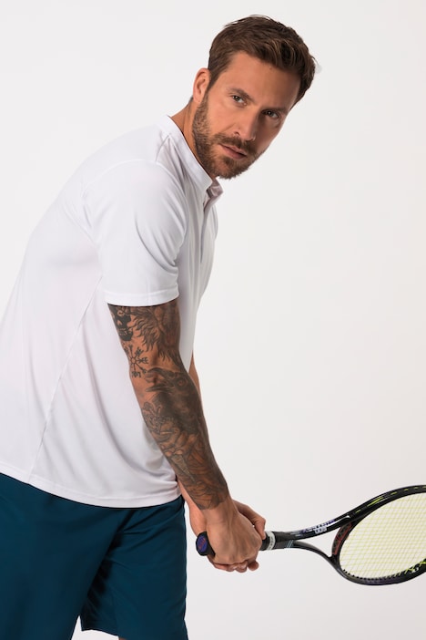 JAY-PI Henley, Tennis, Halbarm, QuickDry, Rundhals, Knopfleiste