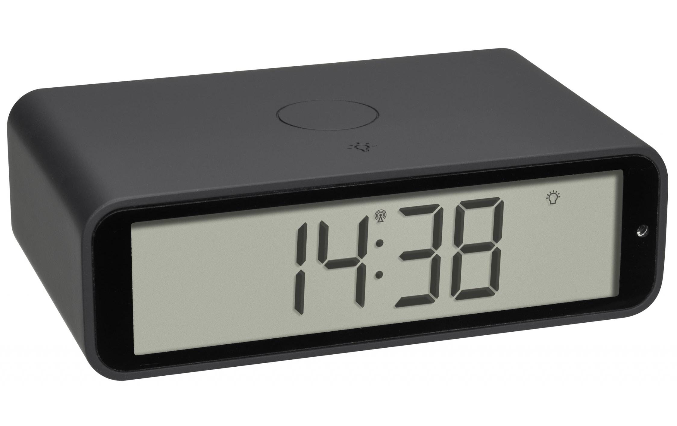 Funkwecker Twist AnthrazitDigitalwecker mit polarisierendem, blendungsarmem Display