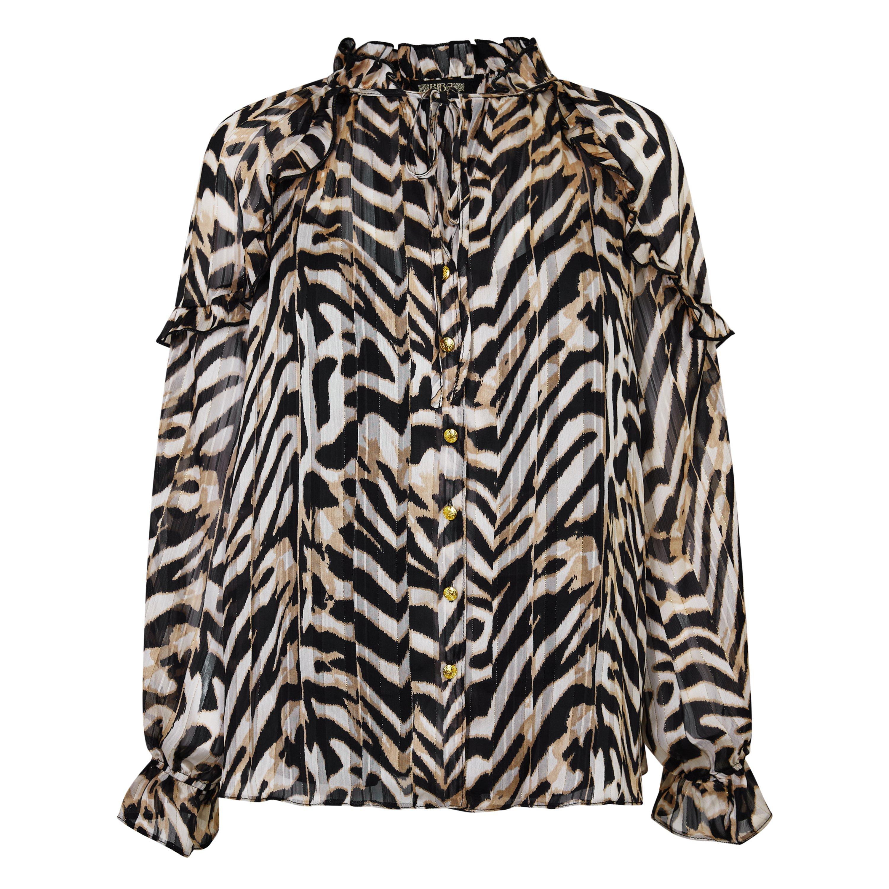 Biba Chevron Lurex Blouse
